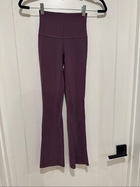Lululemon Athletica High-Rise Mini-Flare Leggings in Plum
